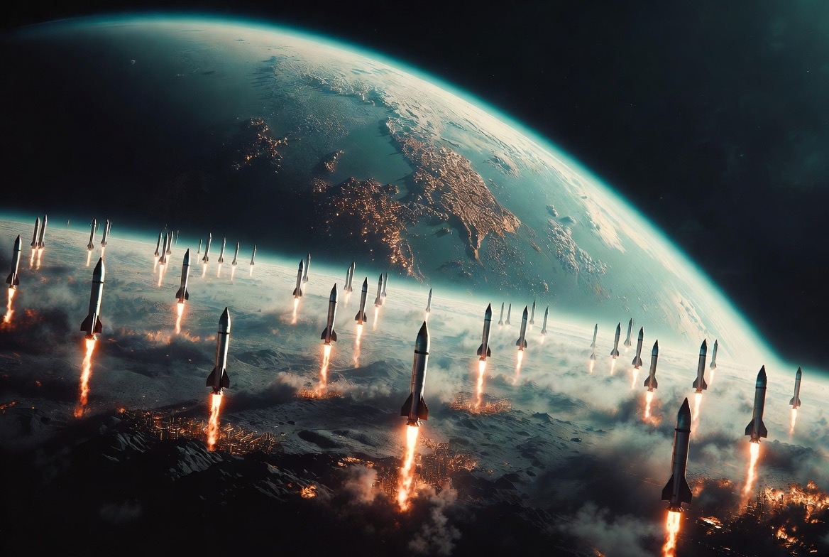 Missiles launching from orbit