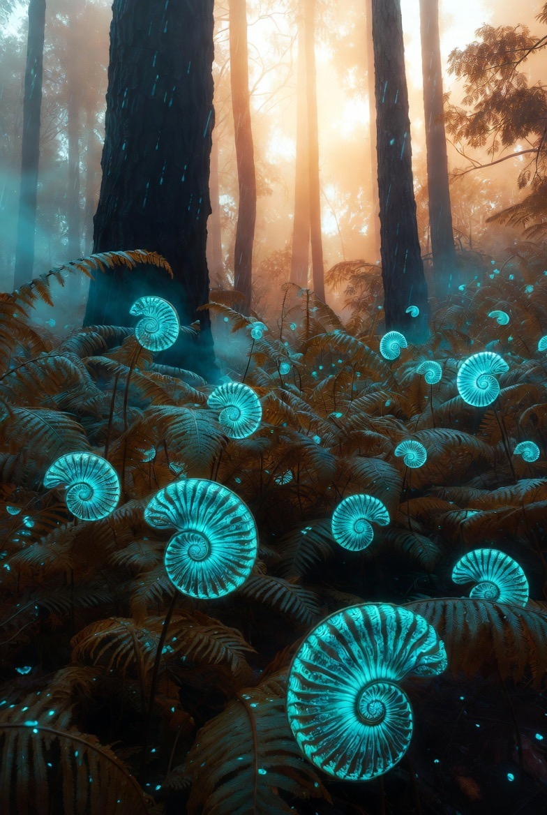 Bioluminescent Lumina Ferns