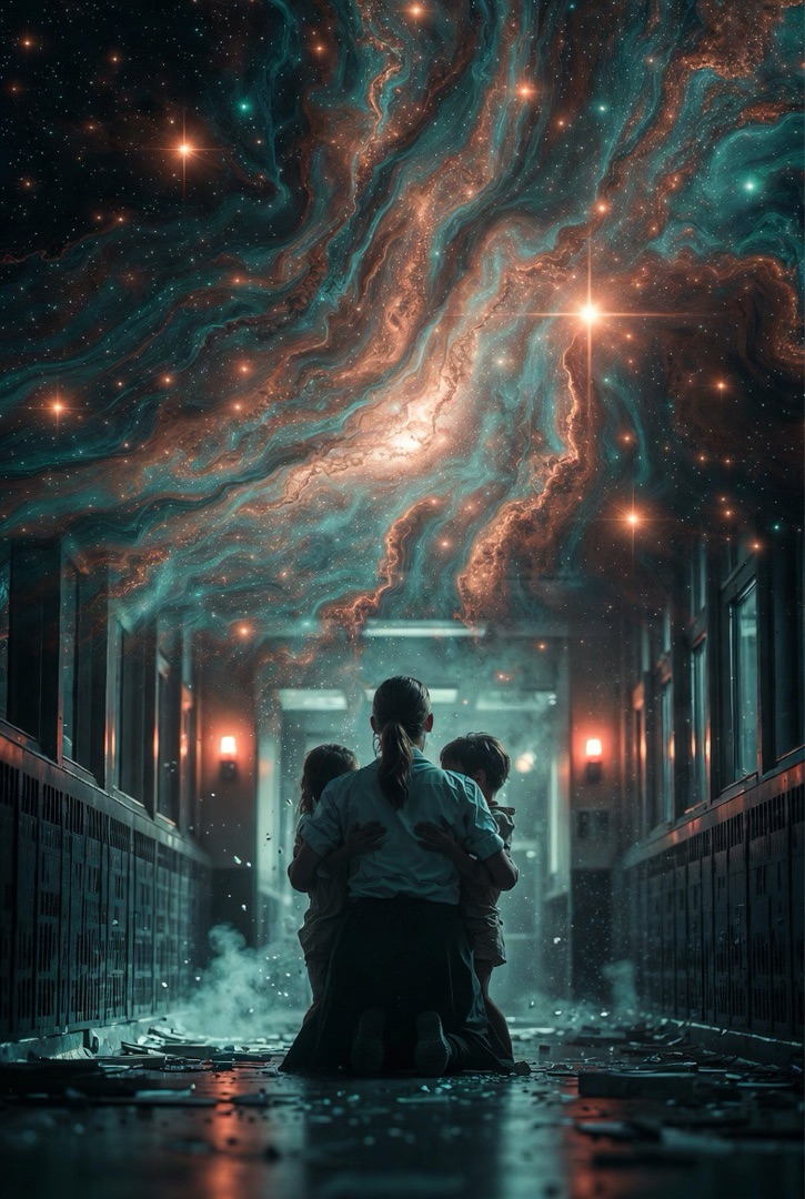 Clara in the hallway