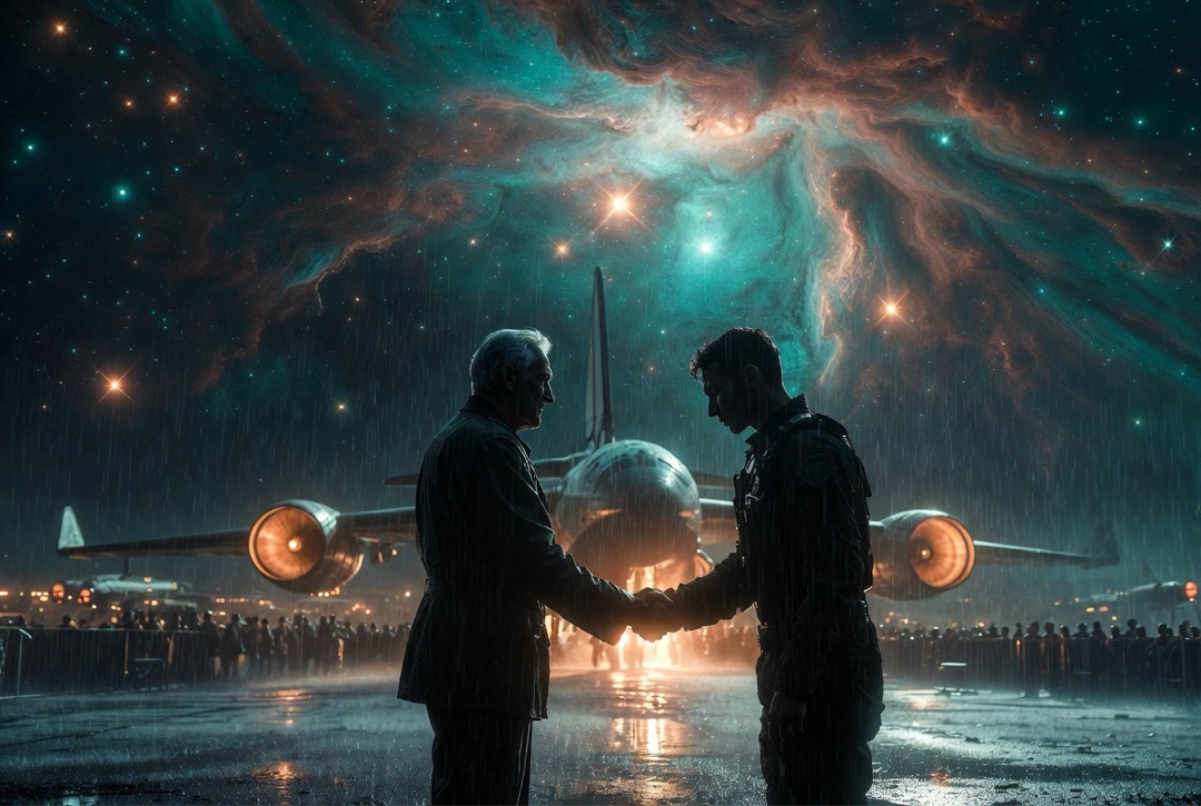 Clark saying farewell